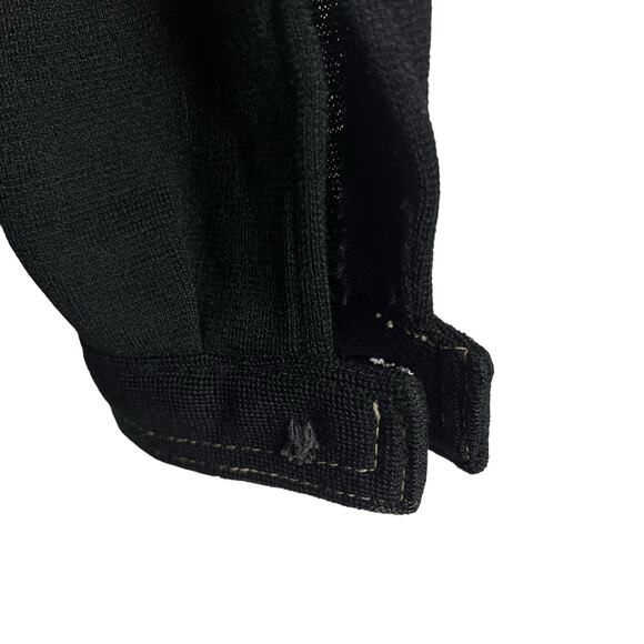 Vintage Kimberly Black Wool Knit Belted Button Front Patch Pocket Jacket Size L - Picture 9 of 12